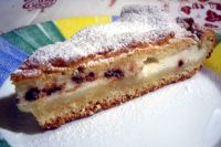 Torta con frolla di ricotta e cioccolato