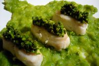 Filetti di nasello asparagi e pepe nero