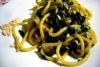 Bigoli alle erbe con pancetta e pinoli