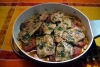 Quadrotti di manzo su pomodori vesuviani