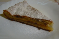 Torta con frolla di ricotta e crema