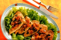 Petto di pollo con zenzero e basilico