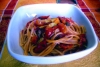 Spaghetti pomodorini freschi, capperi e fori di zucca
