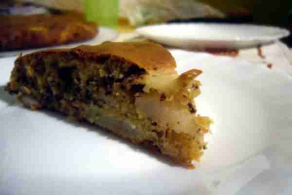 Torta con pere e cioccolato