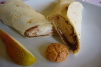 Piadina romagnola (tipo Riccione) con mascarpone e nutella